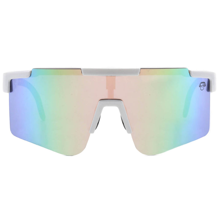 Sunglasses deportivos polarized for men and women white reflectantes Bonoboss #color_blanco