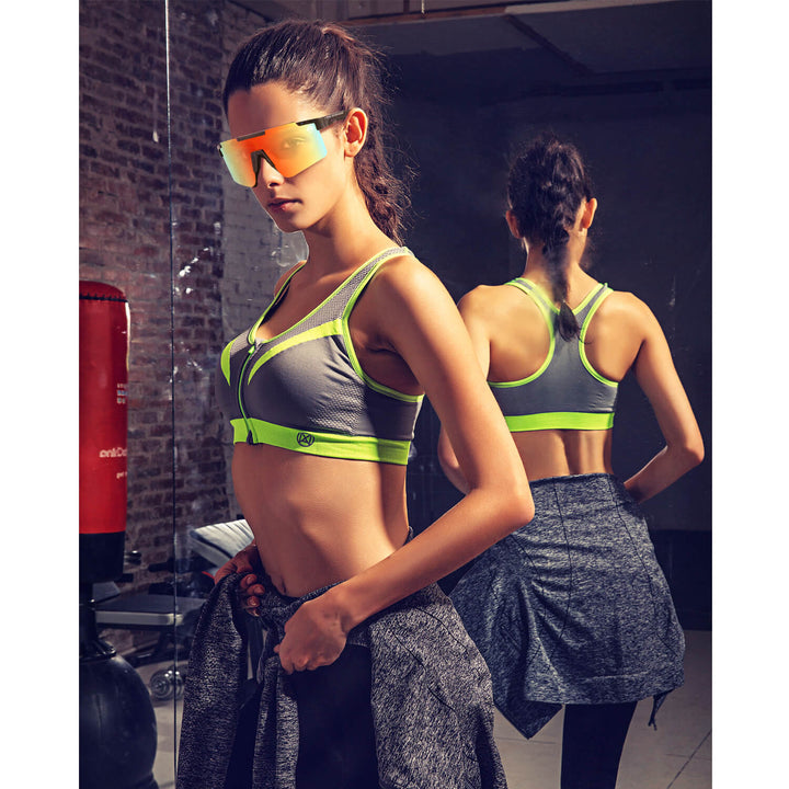 Sunglasses deportivos polarized for men and women black reflectantes Bonoboss #color_negro