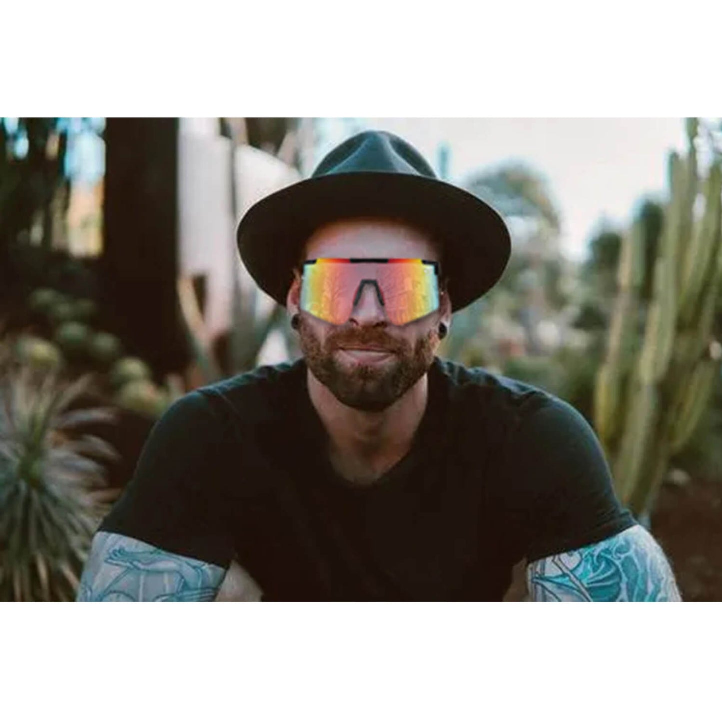 lentes de sol deportivos polarizados de para hombre y mujer color negro reflectantes  #color_negro