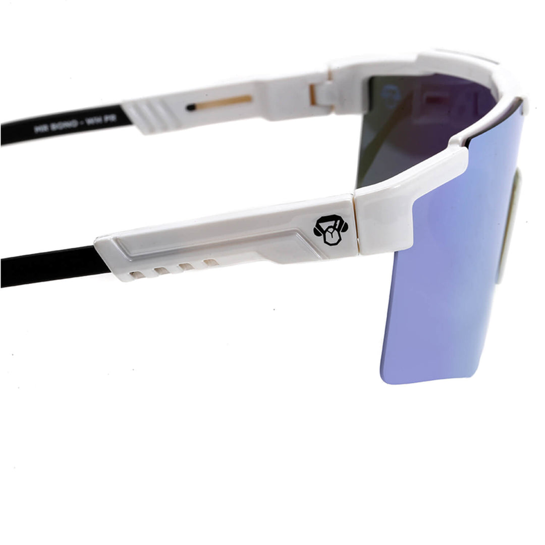 Sunglasses deportivos polarized for men and women white reflectantes Bonoboss #color_blanco