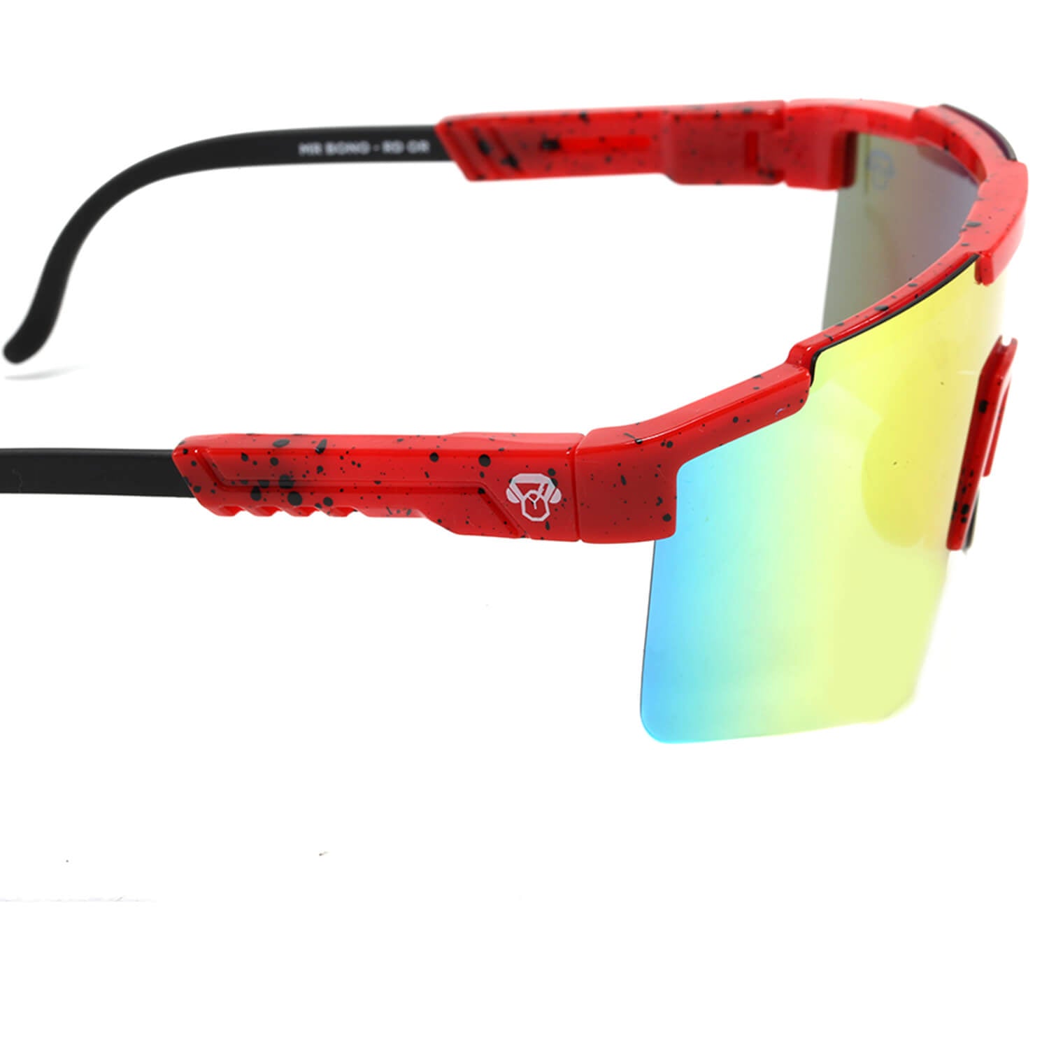 lentes de sol deportivos polarizados de para hombre y mujer color rojo reflectantes #color_rojo