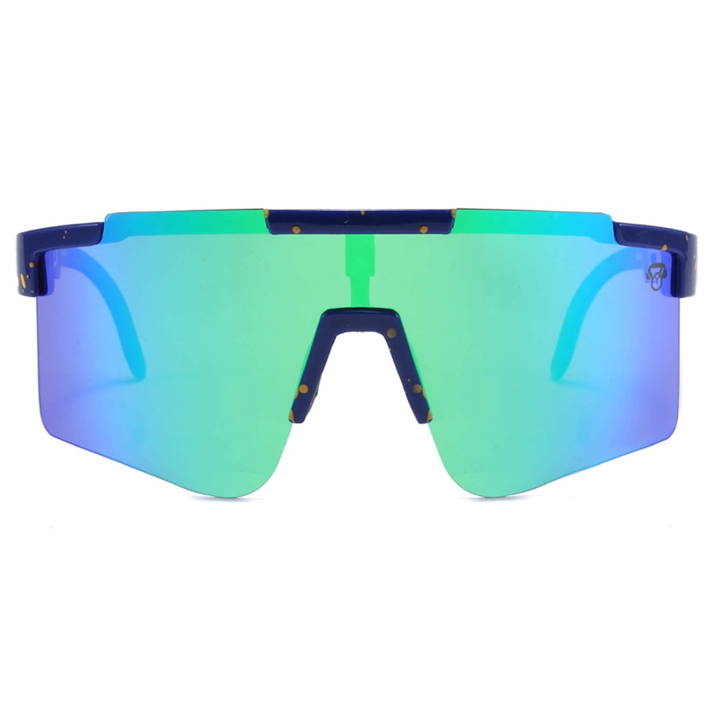 lentes de sol deportivos polarizados de para hombre y mujer color azul reflectantes  #color_azul