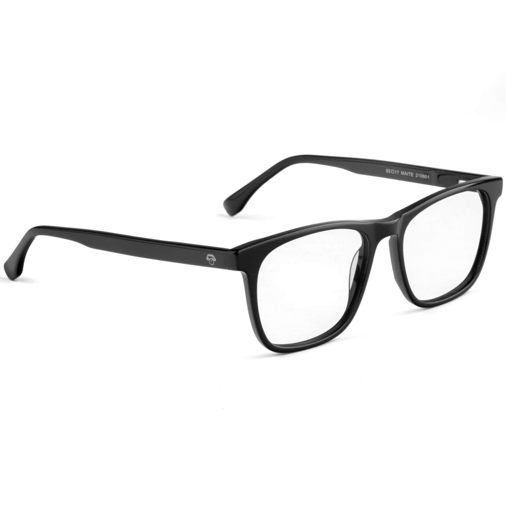 Marcos lenses optical oval rectangular black multifocal bifocal adelgazado blue light filter men women Bonoboss #color_negro
