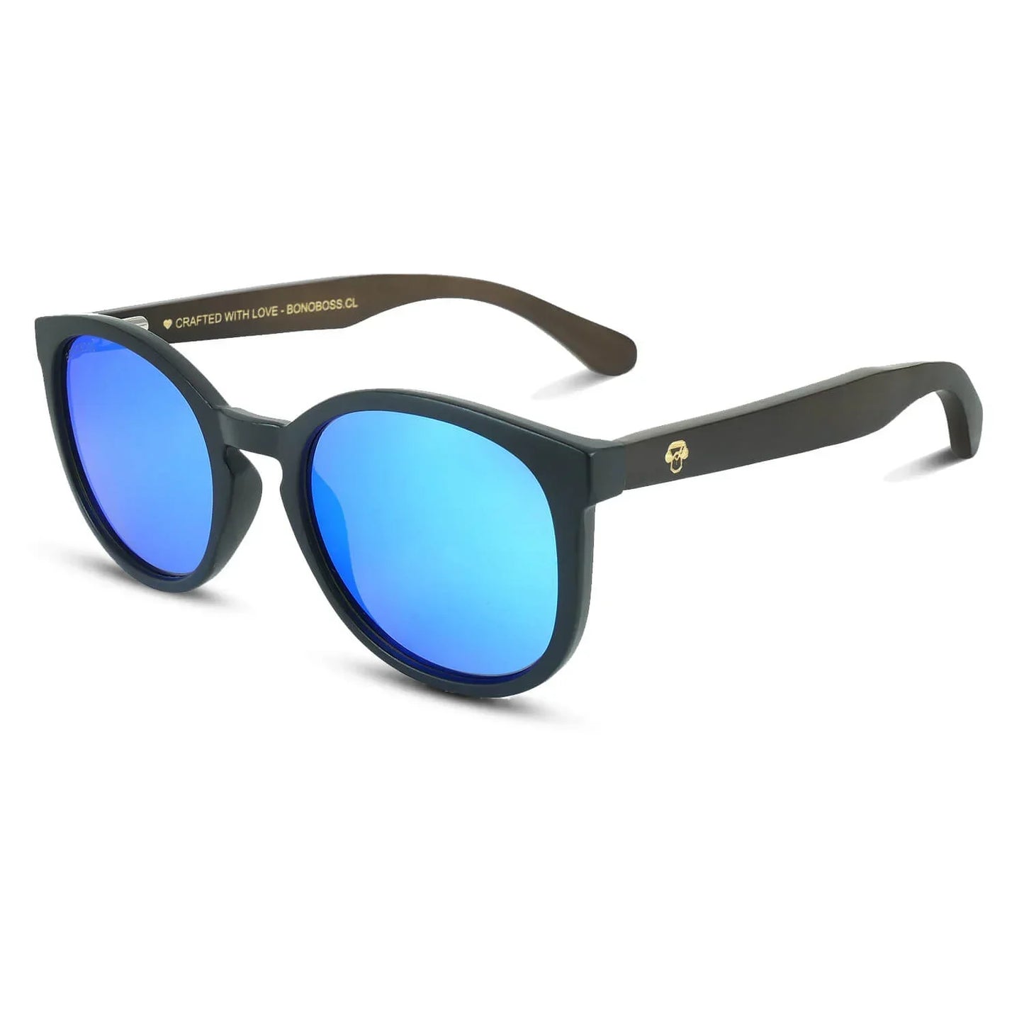 Lentes sol Meli Dark bio-acetato Espejado Azul foto producto 4 Bonoboss #color_espejado-azul