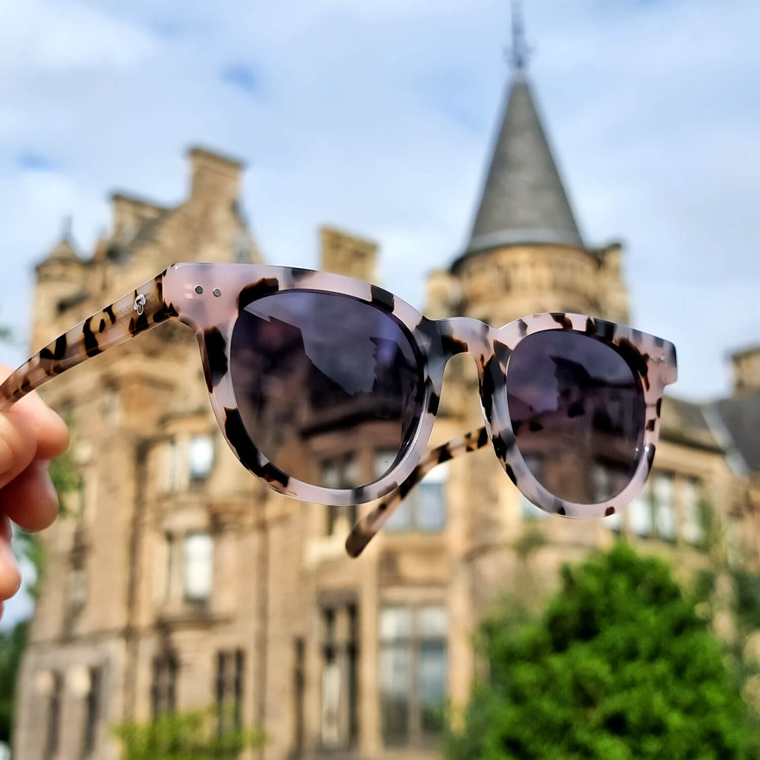 Lenses round larges polarized sun men women prescription vista laterla color marble Bonoboss #color_marble
