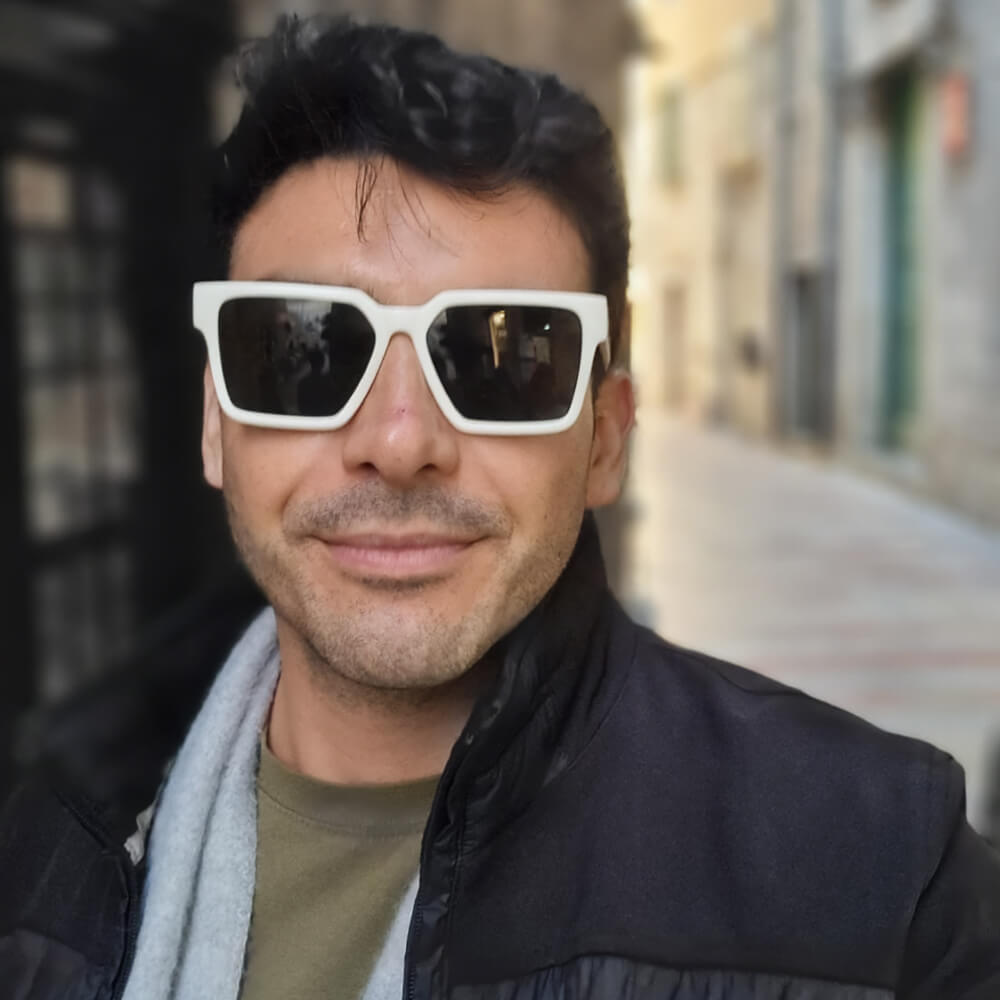 Eyeglasses rectangular for caras redondas larges men or women white polarized Bonoboss #color_blanco