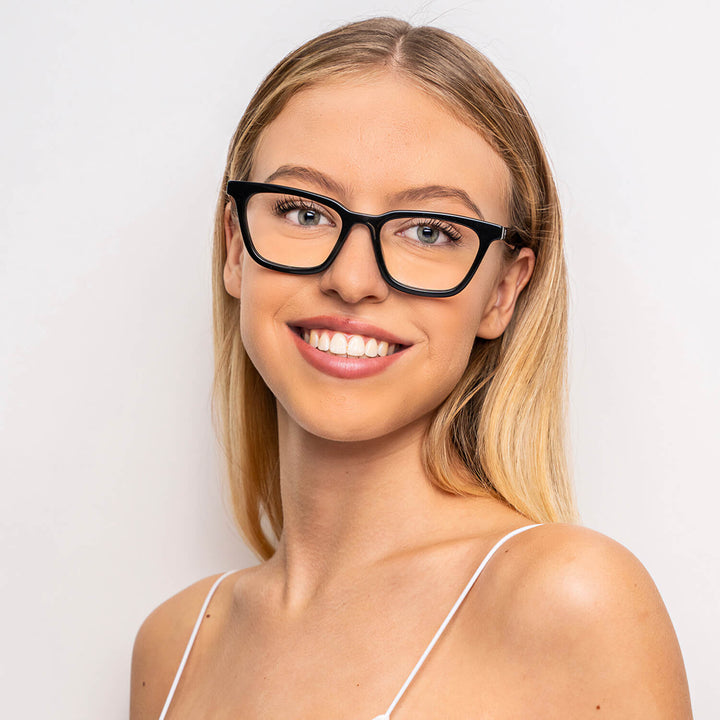 Lenses optical acetate forma rectangular ovalada black for men and women optical distribuidor mayorista opticas Bonoboss #color_negro