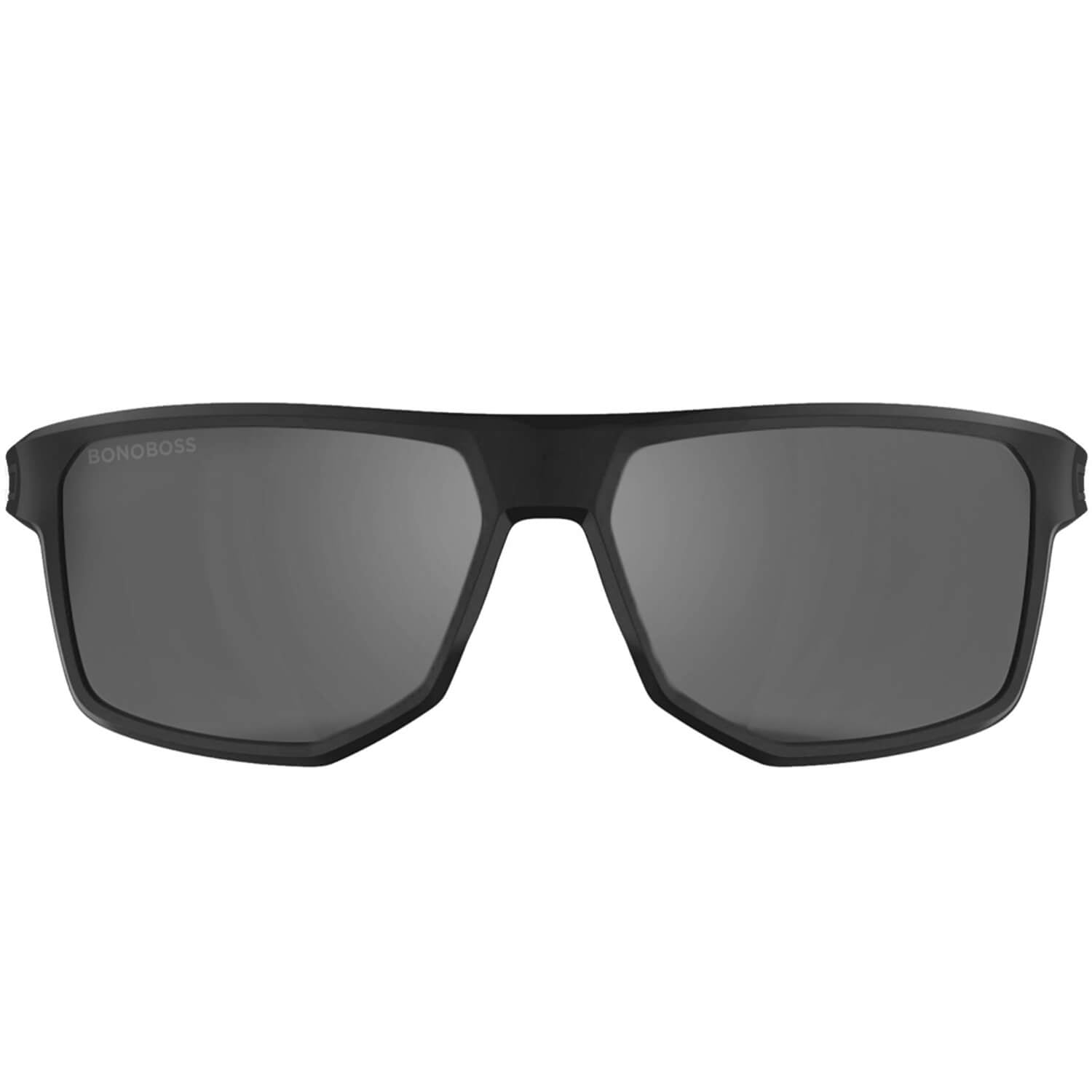 anteojos de sol deportivos polarizados  para hombre y mujer de color negro curvos #color_negro