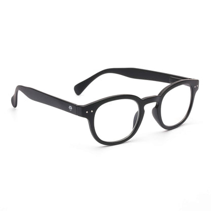 anteojo lectura filtro azul color negro redondeado para hombre mujer moda sustentable botellas plasticas recicladas