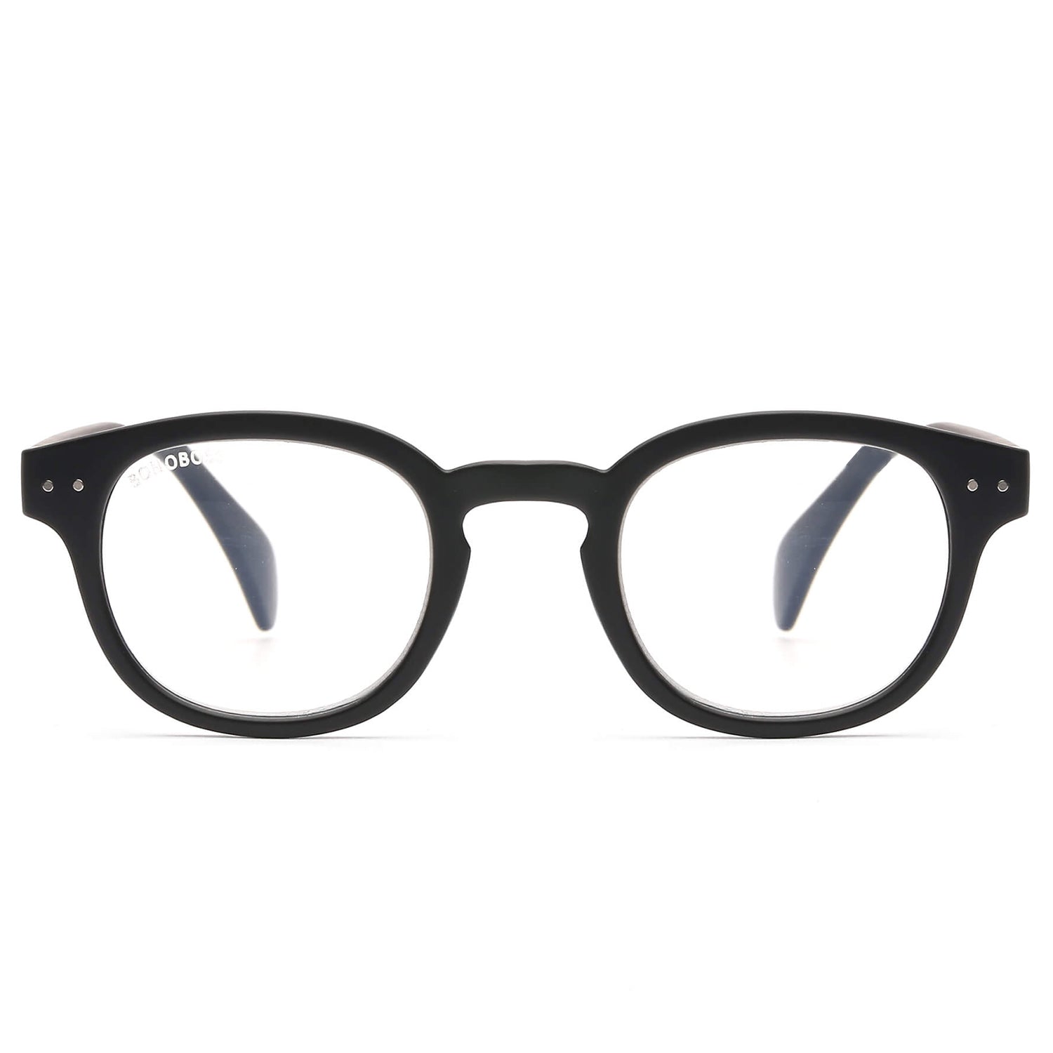 anteojo lectura filtro azul color negro redondeado para hombre mujer moda sustentable botellas plasticas recicladas