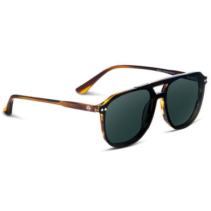 Eyeglasses or optical frames oval amarillos sobre lente sun clip-on iman polarized for men and women front view Bonoboss #color_yellow