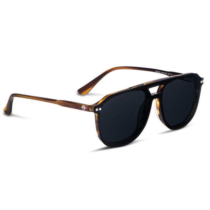 Eyeglasses or optical frames oval amarillos sobre lente sun clip-on iman polarized for men and women front view Bonoboss #color_yellow