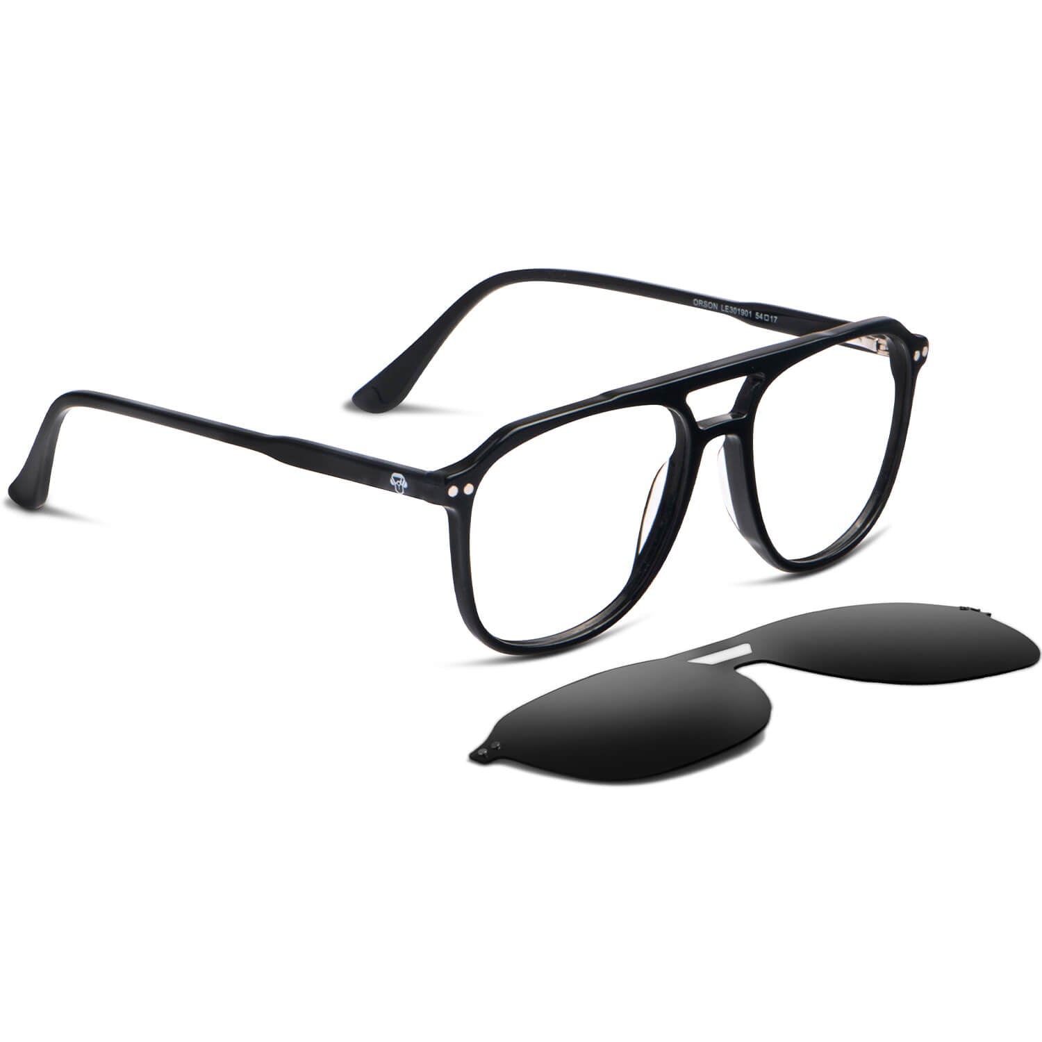 anteojos aviadores opticos con clip sobrelente iman polarizado opticos con receta envio gratis a todo chile. distribuidor y mayorista de opticas  #color_negro