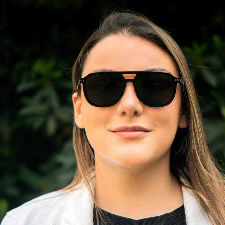 Eyeglasses aviadores optical with clip clip-on overlay iman polarized optical prescription envio gratis a todo chile. distribuidor and optical wholesale Bonoboss #color_negro