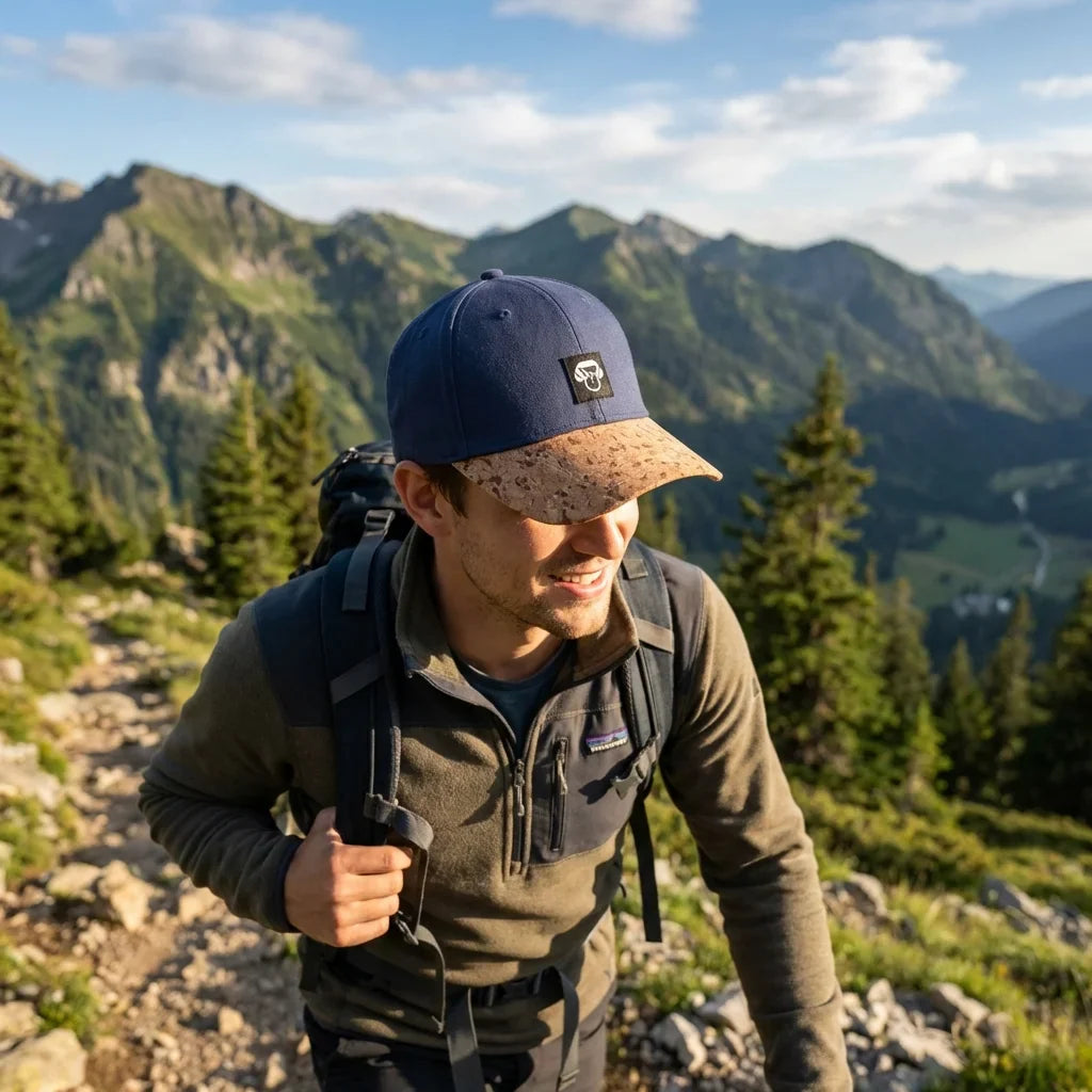 Gorro cork ecológico hiking montaña naturaleza bonoboss