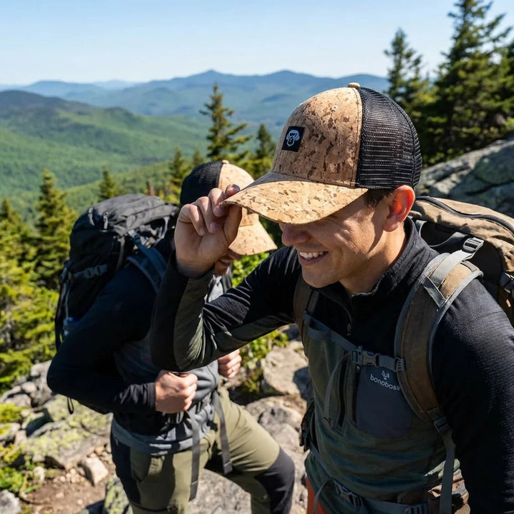Gorro cork ecológico hiking montaña naturaleza bonoboss