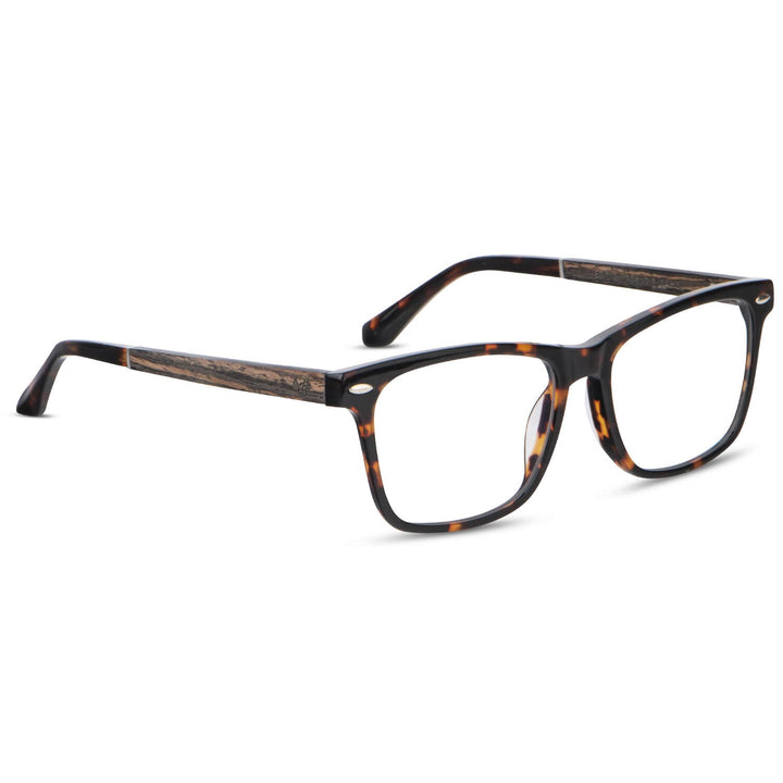 Lenses rectangular women round face optical tortoise pata wood prescription mayorista distribuidor sustainables.jpg Bonoboss #color_carey