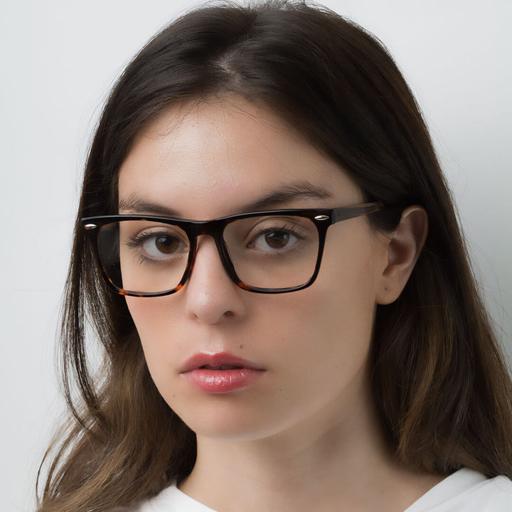 Lenses rectangular women round face optical tortoise pata wood prescription mayorista distribuidor sustainables.jpg Bonoboss #color_carey