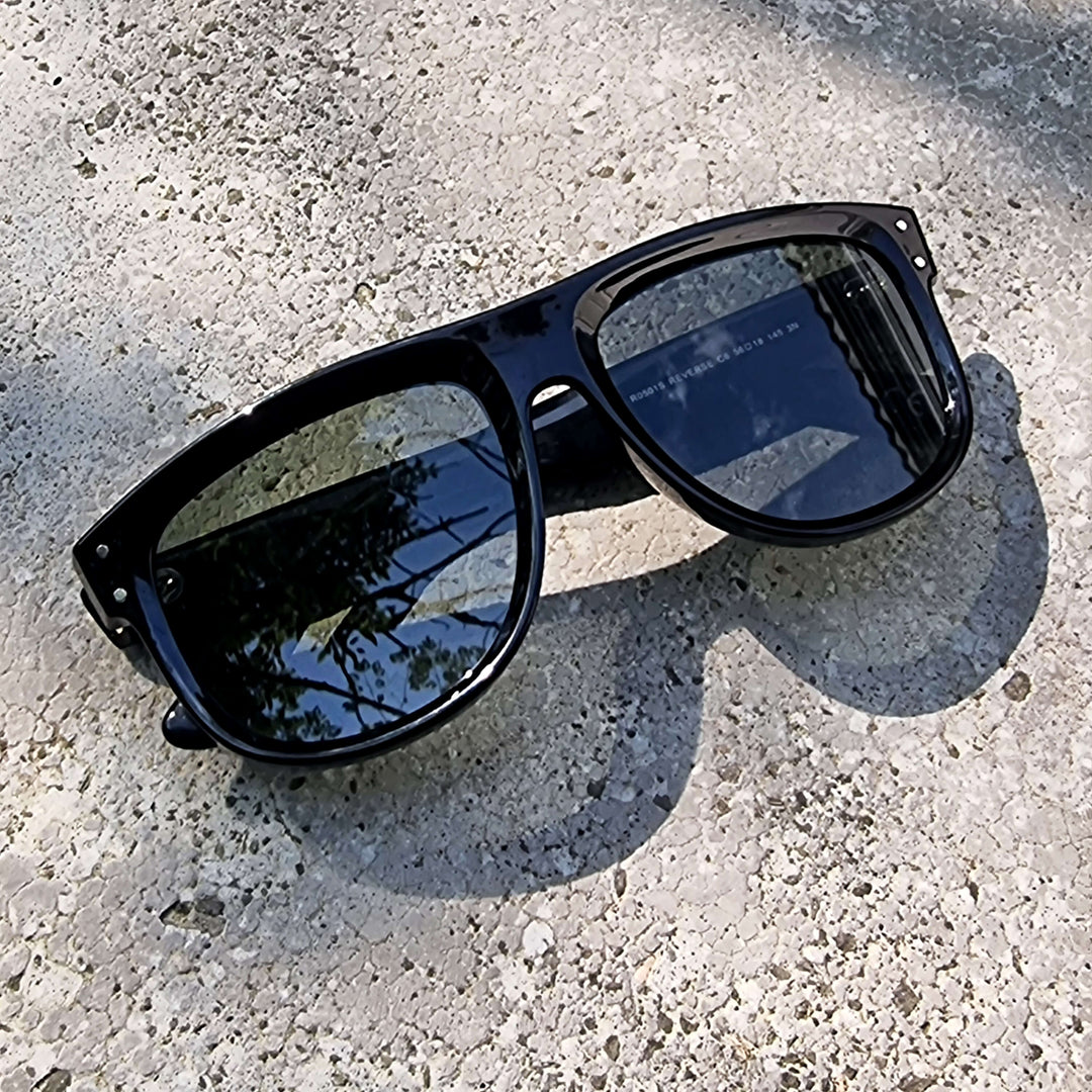 Sunglasses polarized reverse rayban moda men and women sustainable recycled plastic Bonoboss #color_g15
