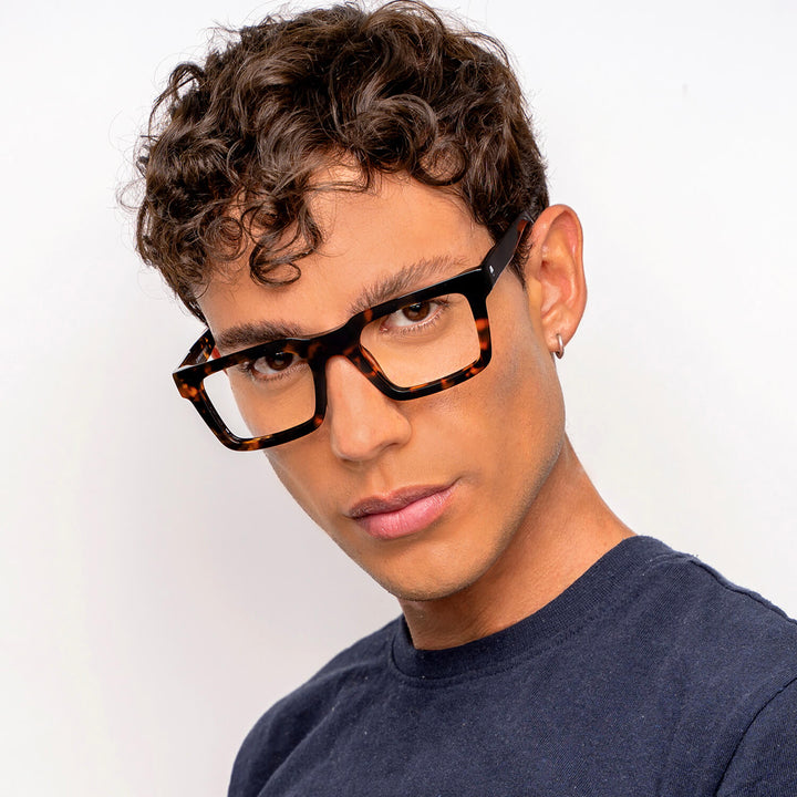 Lenses rectangular gruesos men round face optical multifocales bifocales prescription mayorista distribuidor sustainables diseñador exclusivos tortoise.jpg Bonoboss #color_carey