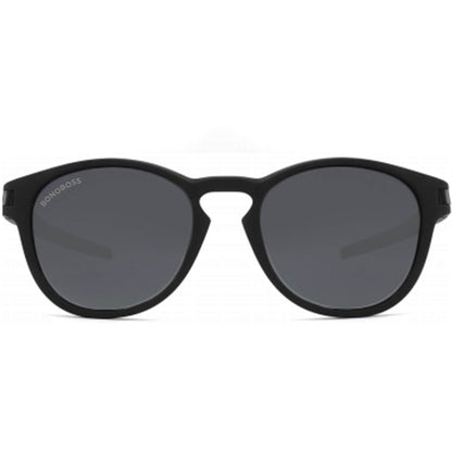 lentes anteojos de sol polarizados redondos de acetato para hombre y mujer color negro #color_negro