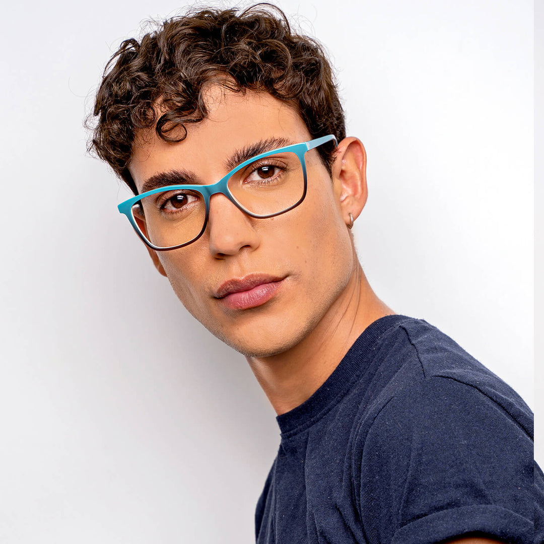 Optical frames agate pattern frames color calipso in men cara ovalada Bonoboss #color_verde