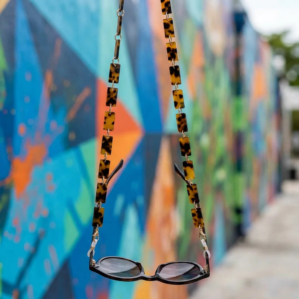 Cadena acetate recycled for lenses tortoise fondo urbano artístico galería bonoboss #color_carey