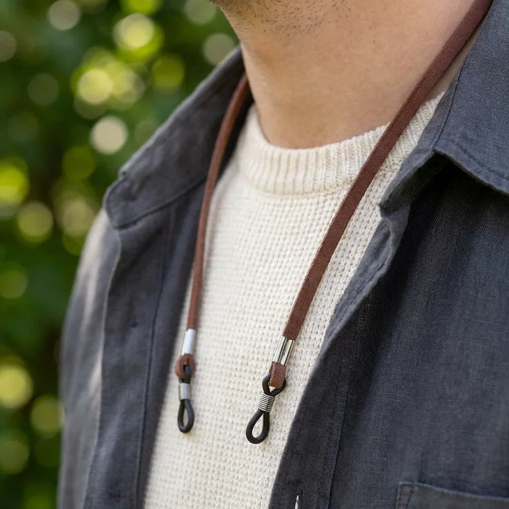 Correa for lenses recycled brown close-up in cuello outfit casual bonoboss #color_brown
