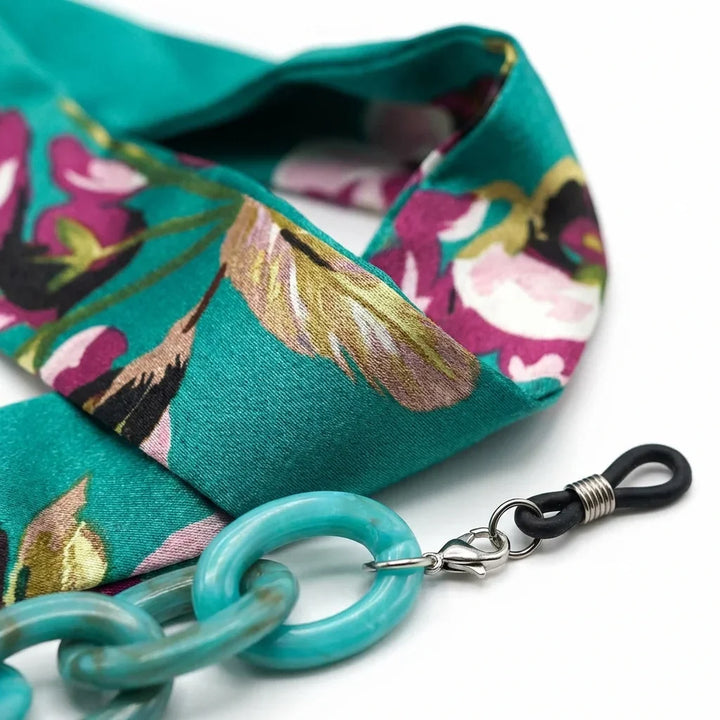 Strap pañuelo for lenses calipso close-up patrón tela textura bonoboss #color_calipso