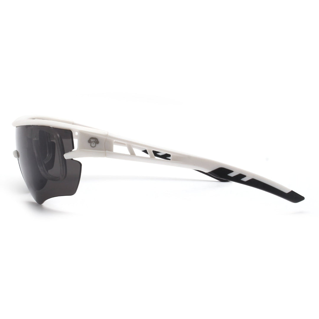 Lenses sunglasses polarized deportivos acetate for men and women white cristal black reflectante Bonoboss #color_blanco