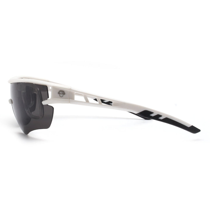 Lenses sunglasses polarized deportivos acetate for men and women white cristal black reflectante Bonoboss #color_blanco