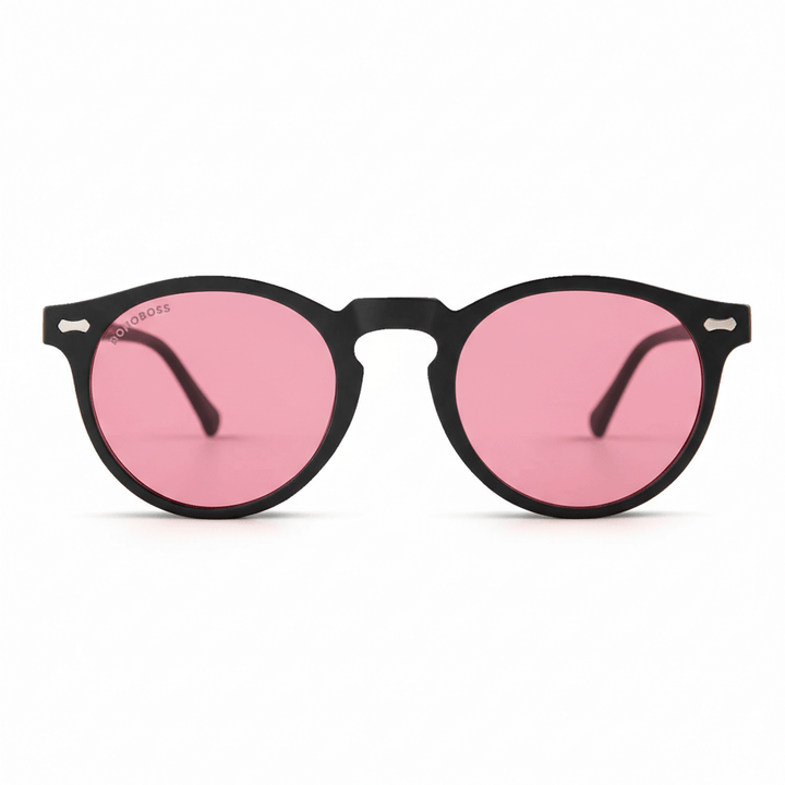 Lenses round for men and women polarized color cristal pink Bonoboss #color_pink