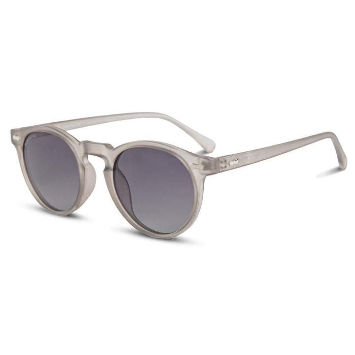 Sunglasses polarized round botellas plásticas recycleds sustainable clear Bonoboss #color_gris