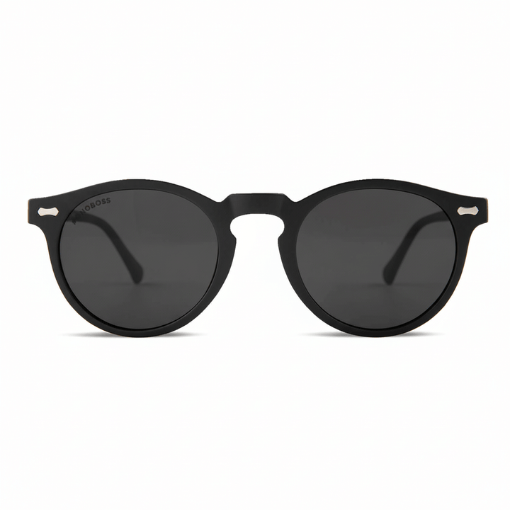 Sunglasses polarized round botellas plásticas recycleds sustainable blacks. cristal color gradient blue Bonoboss #color_dark