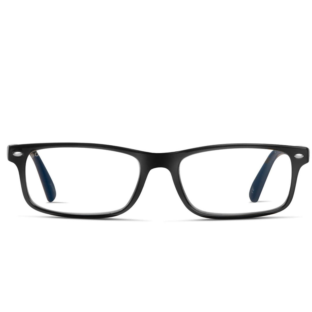 Lenses lectura tineo black rectangular filtro luz blue UV protection400 antirreflejo rpet recycled black unisex bonoboss