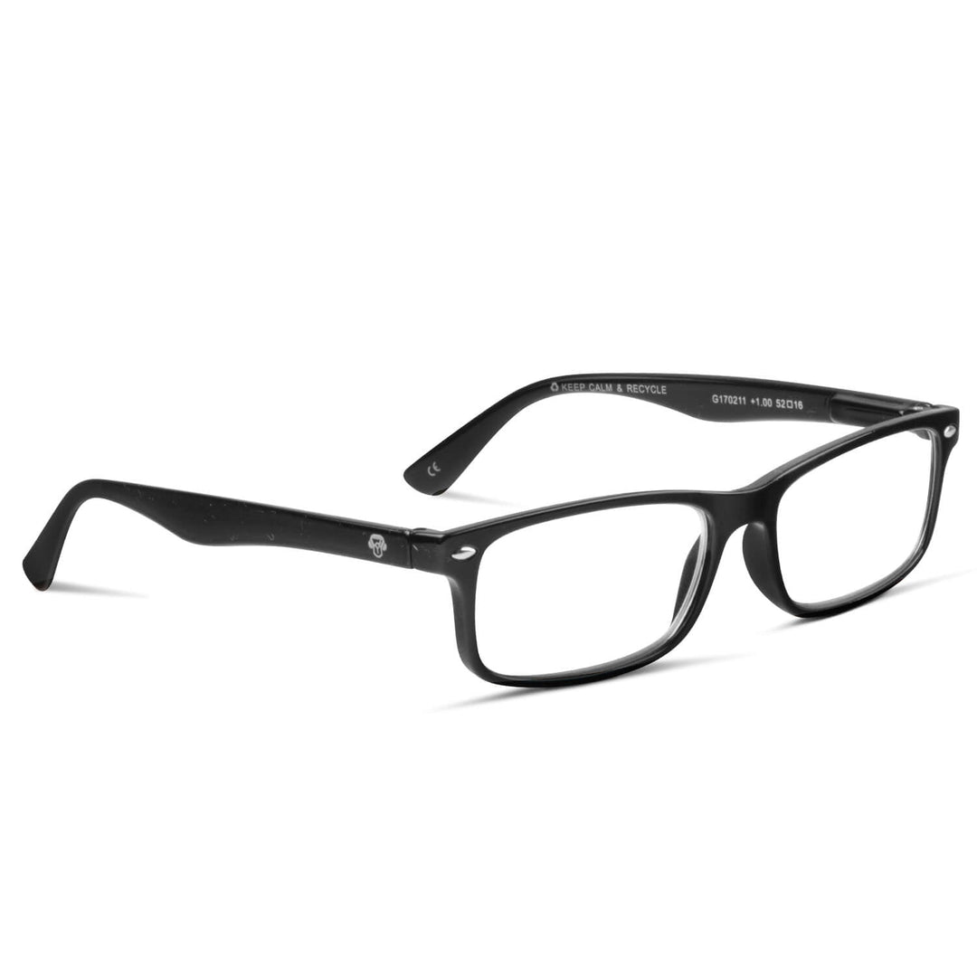 Lenses lectura tineo black rectangular filtro luz blue UV protection400 antirreflejo black unisex bonoboss