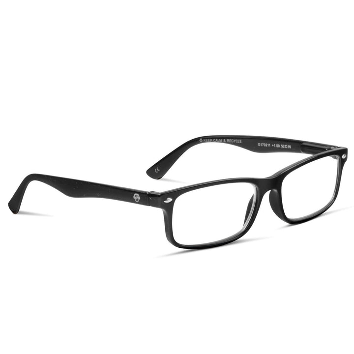 Lenses lectura tineo black rectangular filtro luz blue UV protection400 antirreflejo black unisex bonoboss