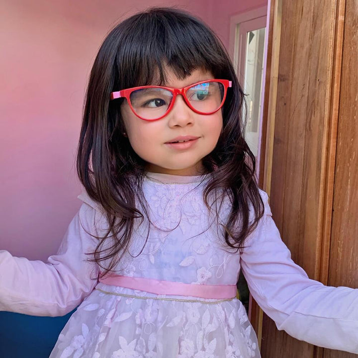 Marcos frames and lenses optical moda flexibles for kids kids miraflex goma gratis oferta descuento Bonoboss #color_rojo