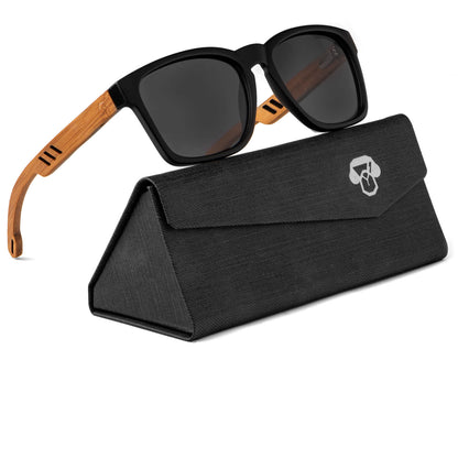 anteojos de sol rectangulares polarizados negros para hombre y mujer con lentes de color negro #color_negro
