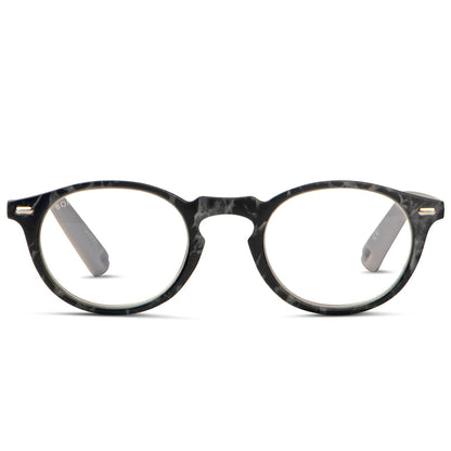 anteojos redondos de lectura con antireflejo y filtro de luz azul para hombre y mujer. Bonoboss distribuidor y mayorista de opticas. Vista frontal