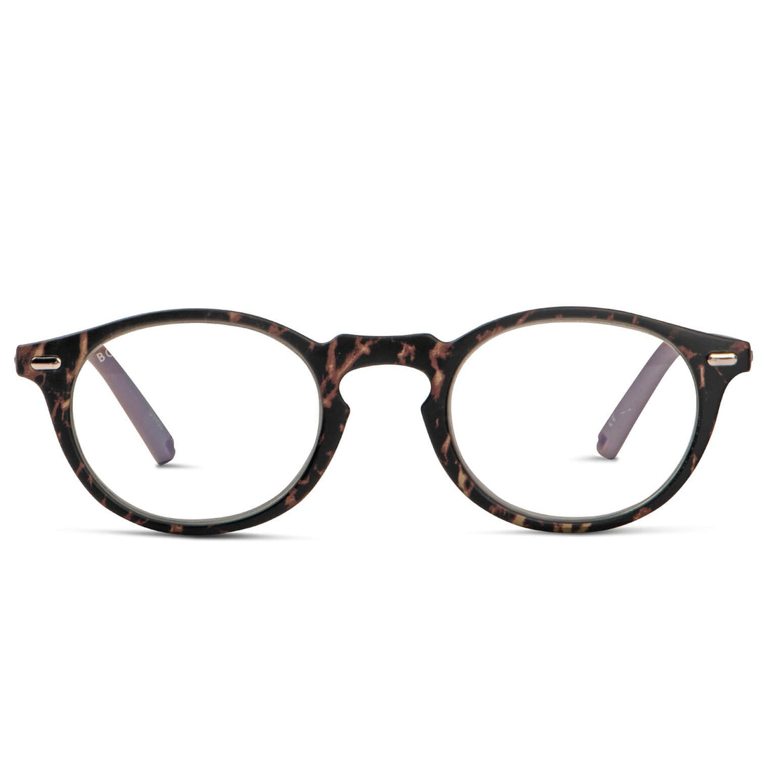 Lenses lectura whoopi brown round filtro luz blue UV protection400 antirreflejo rpet recycled brown marron unisex bonoboss