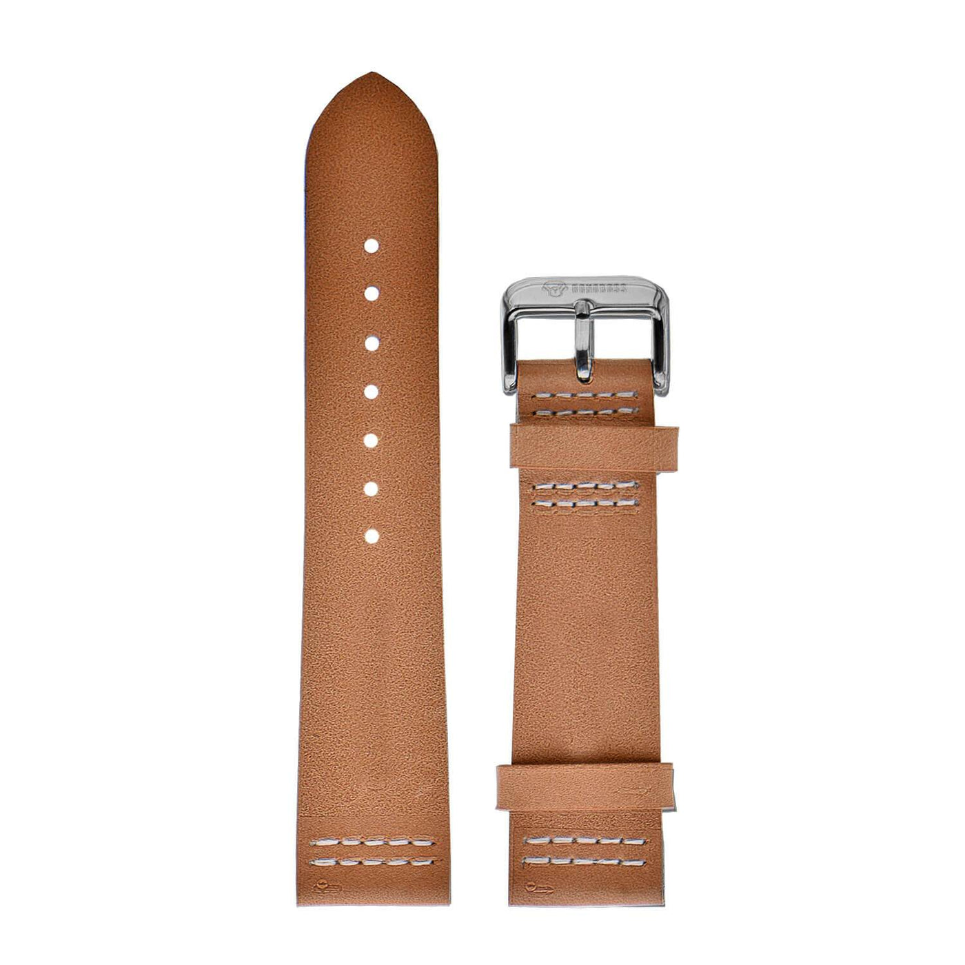 Premium Leather Strap 20mm Light Brown