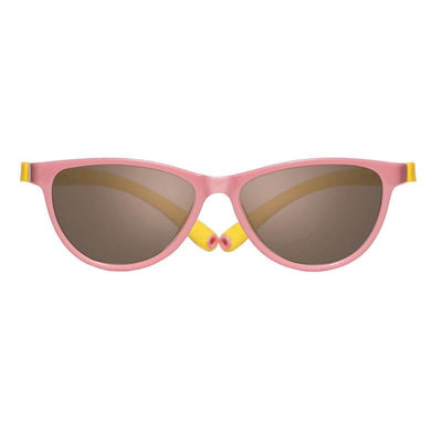 anteojos lentes de sol polarizados para niños y niñas de moda hechos de goma miraflex resistentes bebe hanga rosa rosado